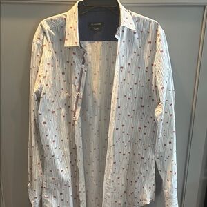 Bugatchi shaped fit large crab long sleeve button down